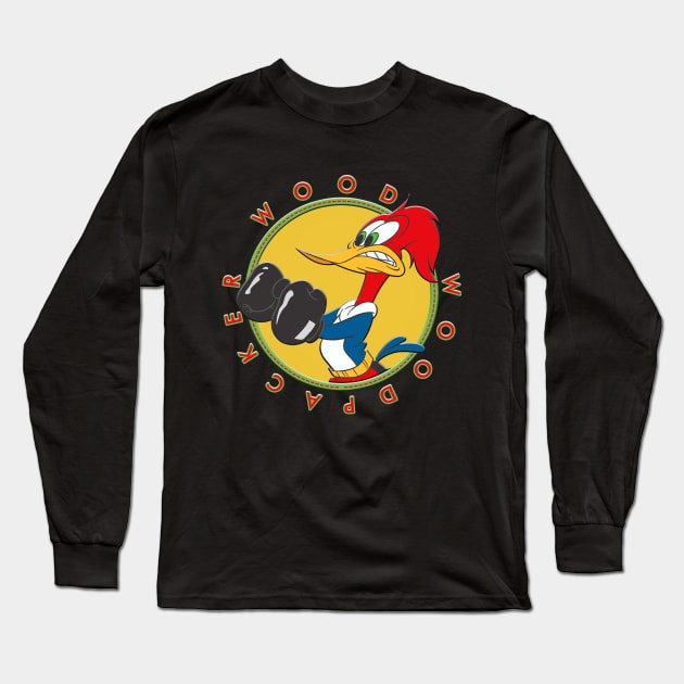 WOODY WOODPECKER CIR Long Sleeve T-Shirt by hackercyberattackactivity